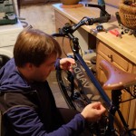 Die Räder werden flott gemacht.