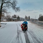 Durch Eis und Schnee nach Bishkek.
