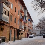 Backsteinblock an der Lenin Straße