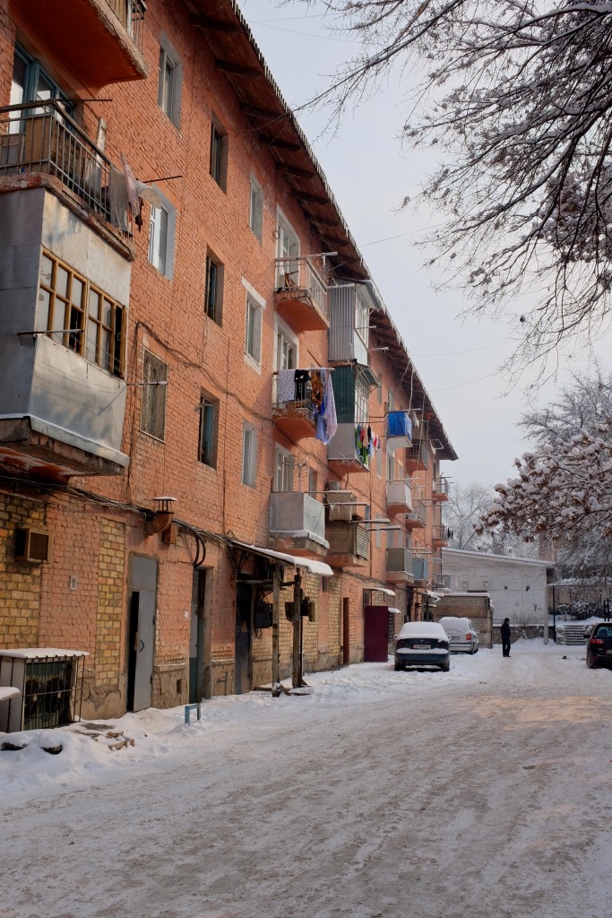 Backsteinblock an der Lenin Straße