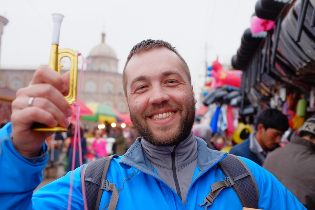 Auf dem Nachtmarkt in Kashgar