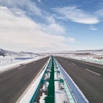 Menschenleere Autobahn