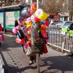 Luftballons Fahrrad Kashgar