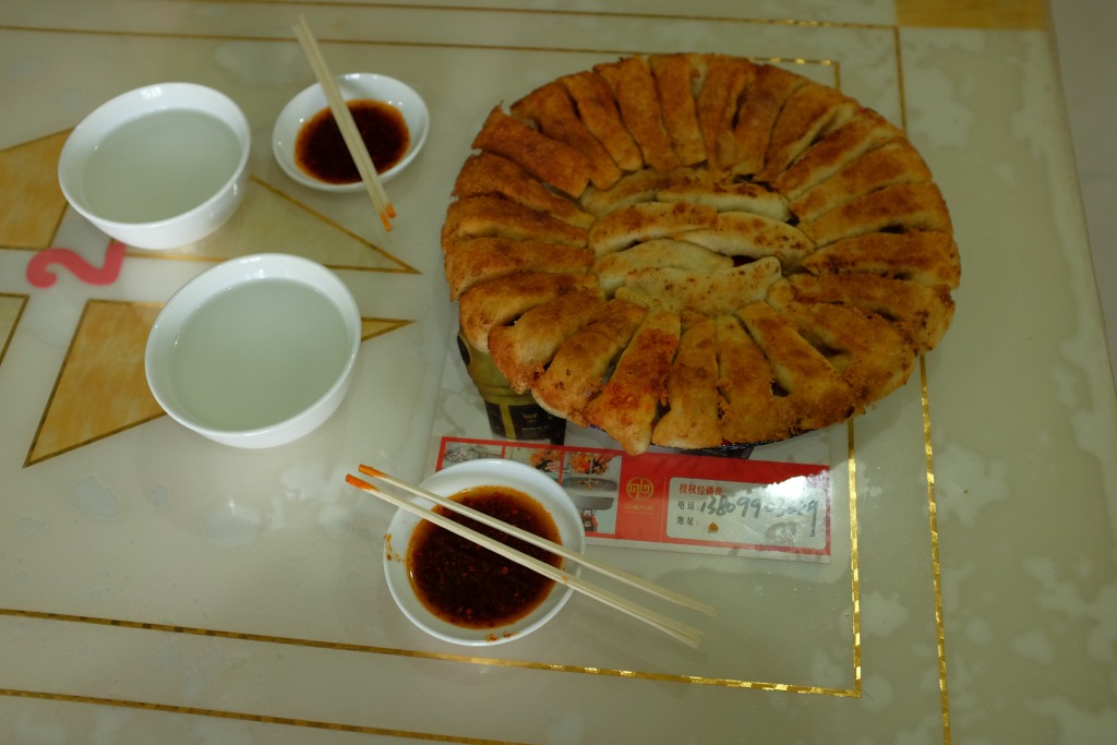 Gebratene Jiaozi. Lecker!