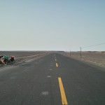 Verlassene Straße in Xinjiang