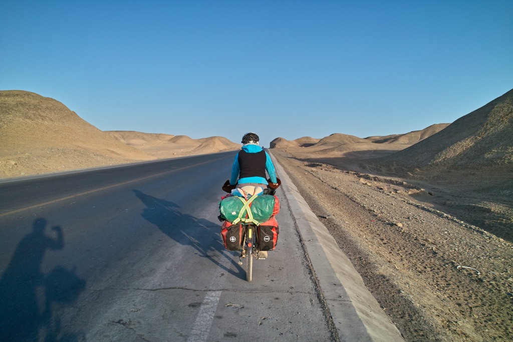 Wüstenstraße in Xinjiang