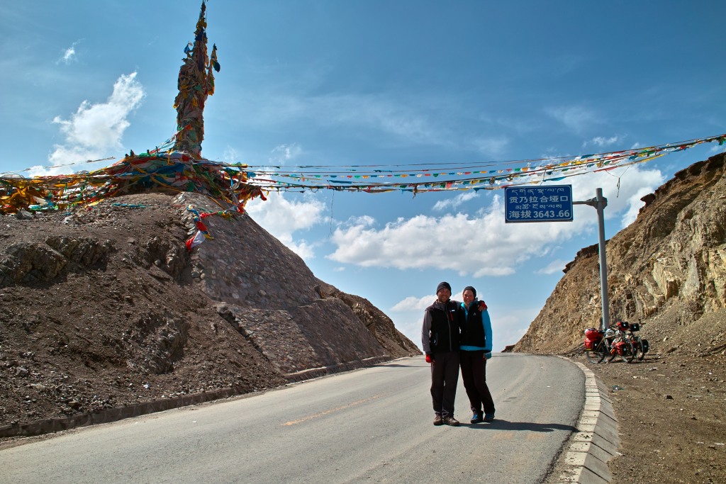 Oben! Über 3600 Meter.