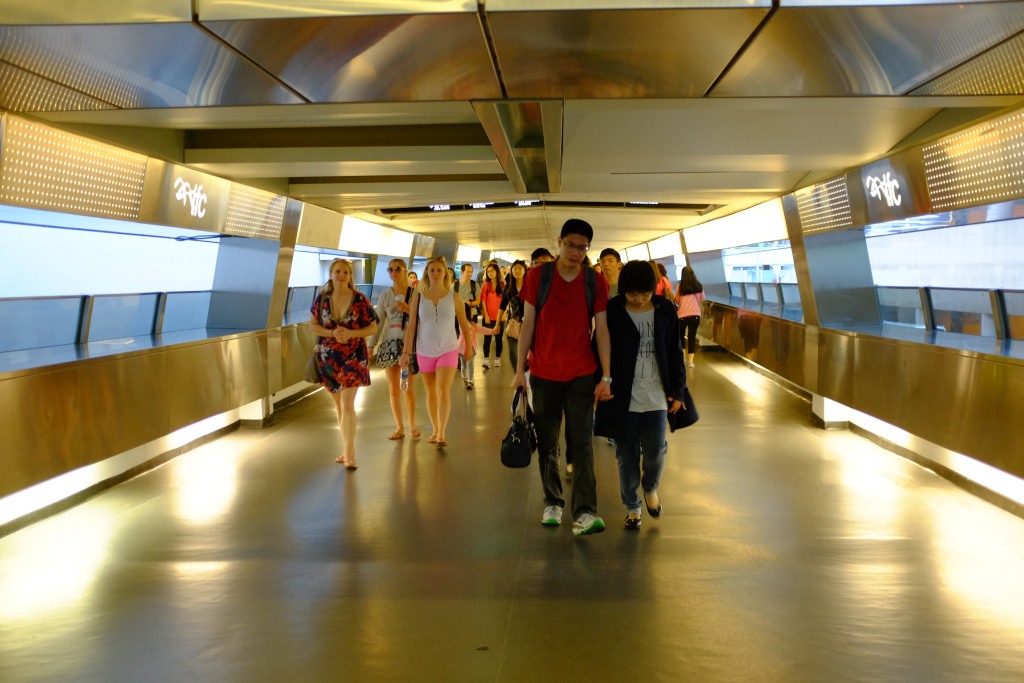 Gehwege auf zwei Etagen.