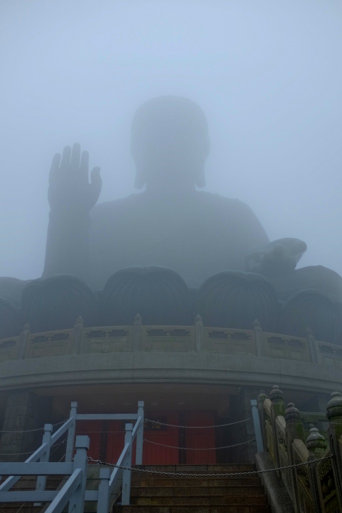 Der riesige Buddha.