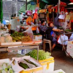 Marktstände auf Lantau.