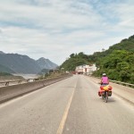 Die letzten Berge vor Chengdu.