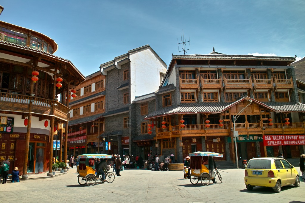 Marktplatz in Songpan