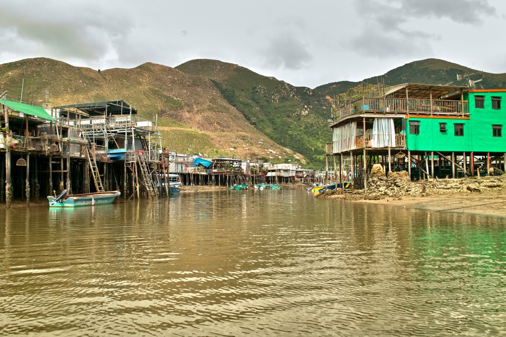 Pfahlbauten auf Lantau.