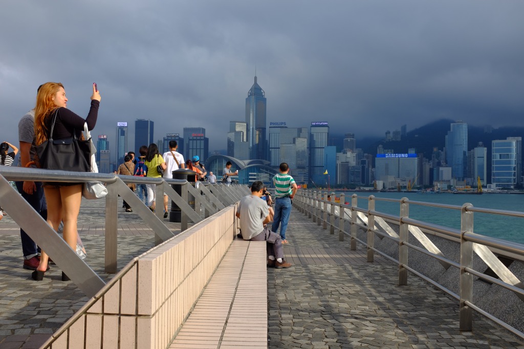 Die Skyline Hong Kongs.