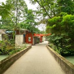 Grüne Vororte vor Chengdu