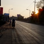 Letzte Kilometer des Tages