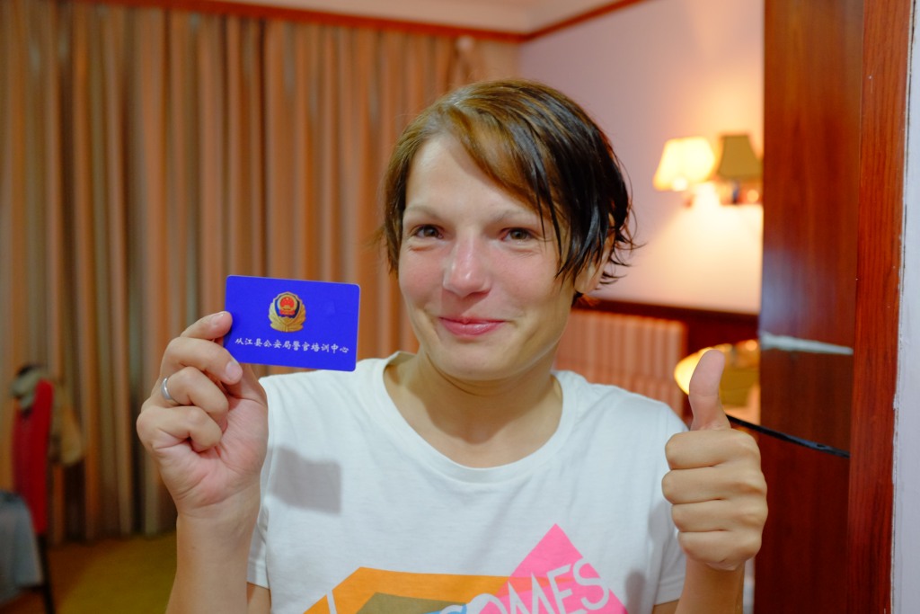 Unsere Zimmer-Karte im Ausbildungszentrum der Polizei