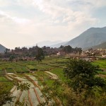 Die ersten Reisterrassen.