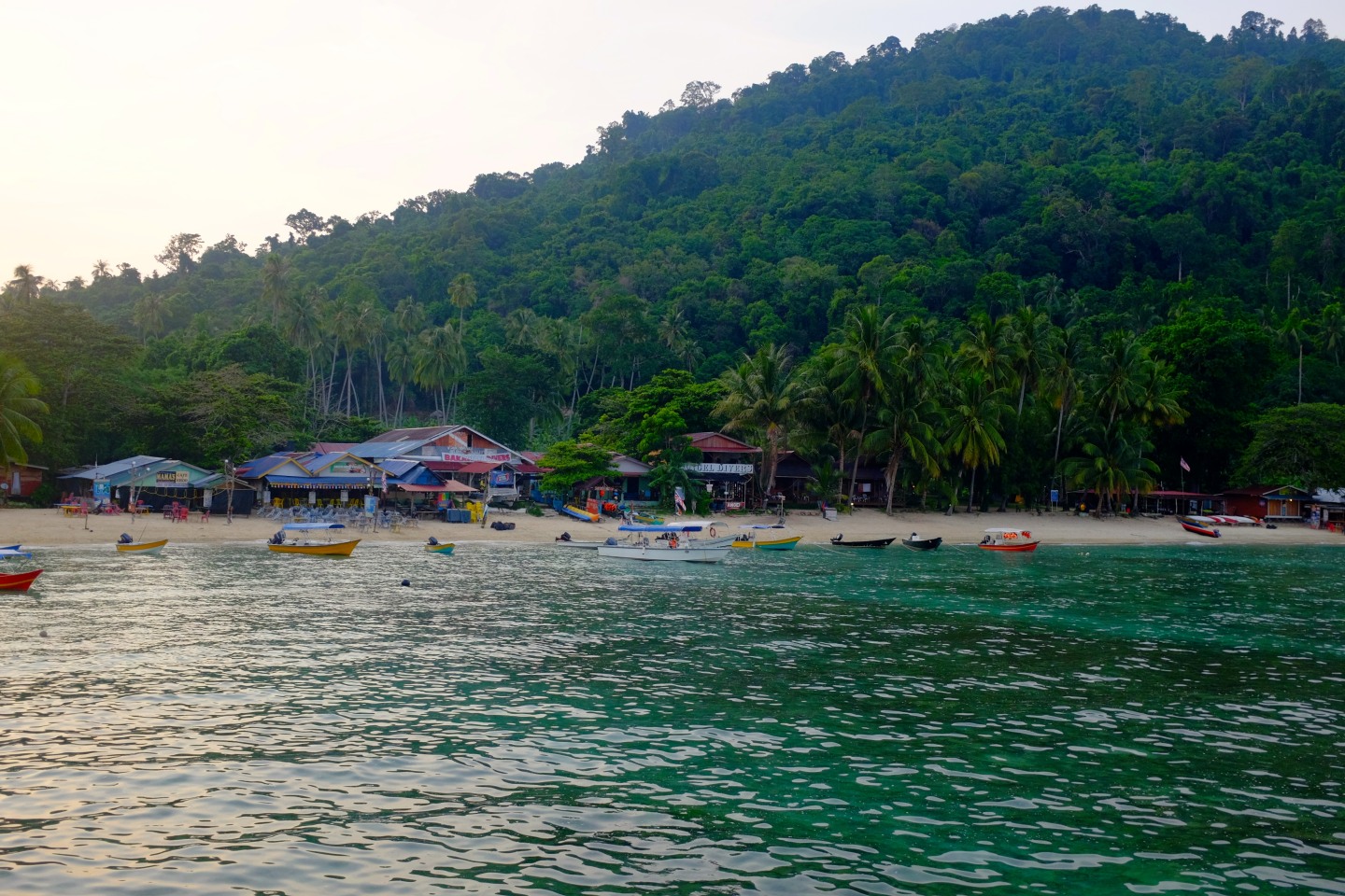 Früh am Morgen in der Coral Bay.