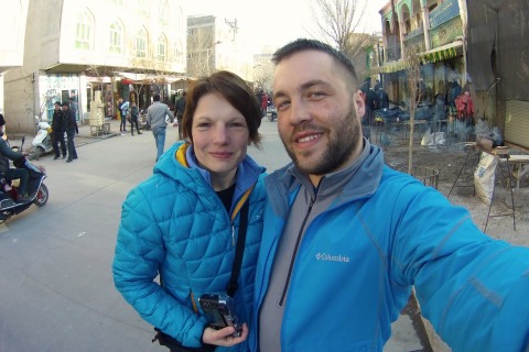 Wir in Kashgar