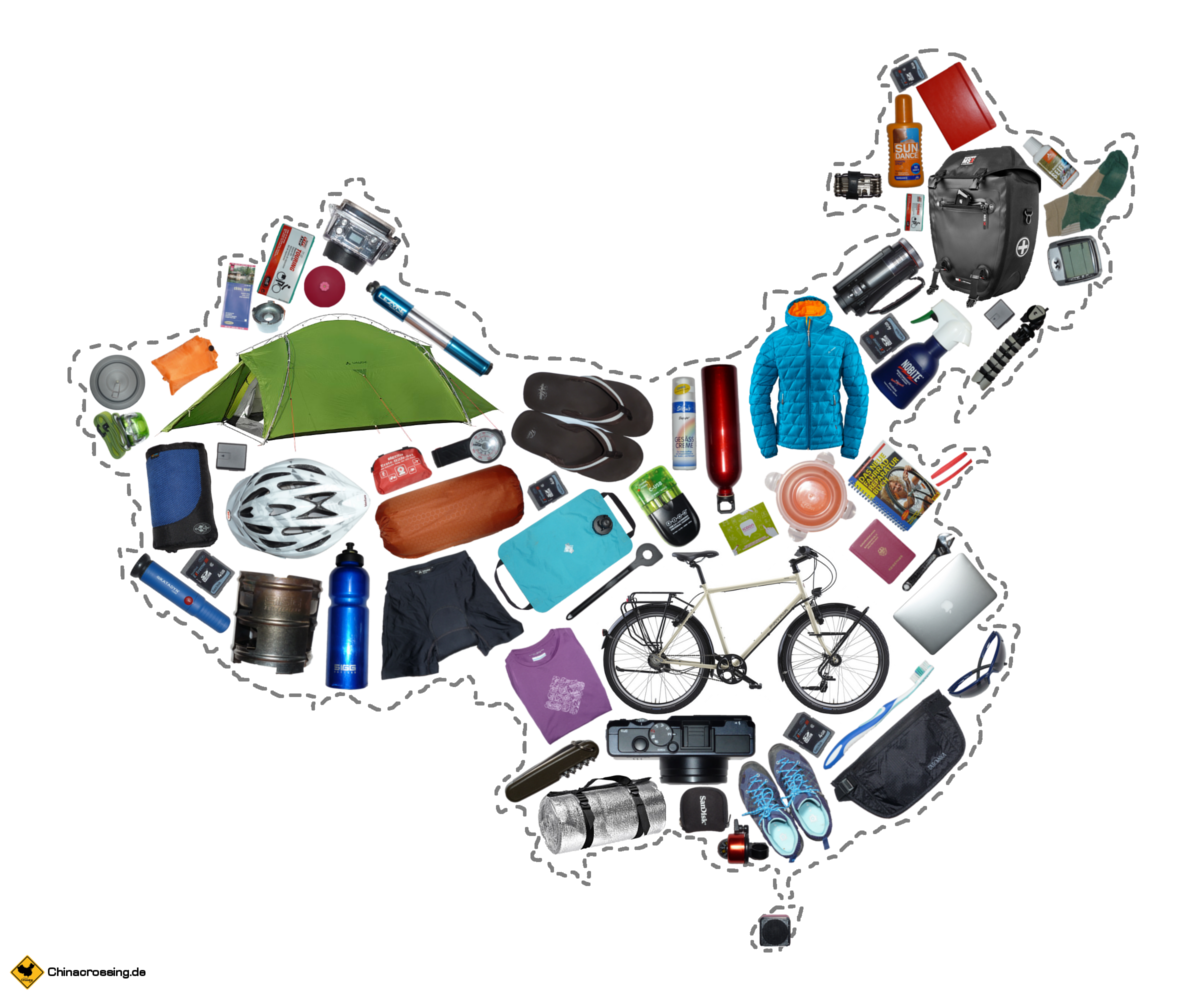 Ausrüstung Chinakarte